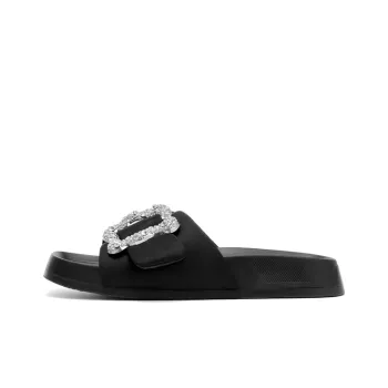 JOSINY Slide Slippers Women's Black, Silver, White
