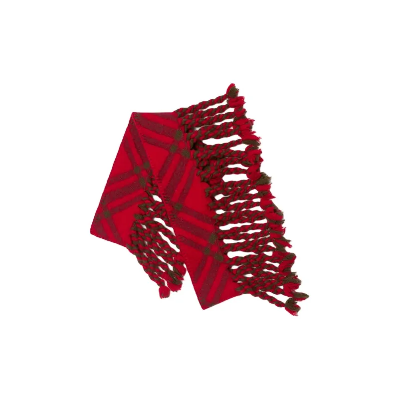 Burberry Check Wool Skinny Scarf-0