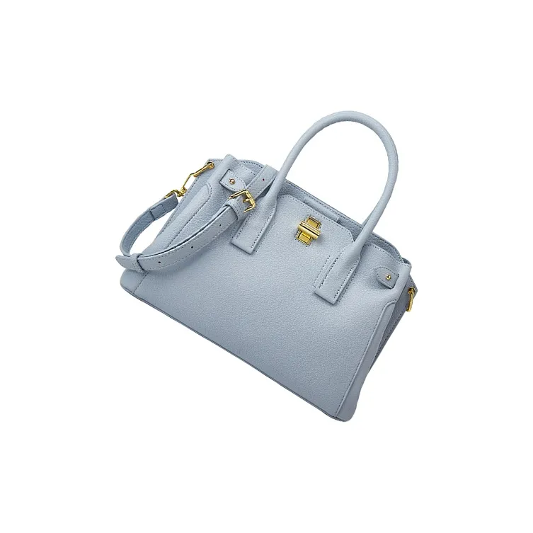 TTaG．baG Cow Leather One Shoulder Handbag Women's White/Black/Khaki/Gray/Blue-12