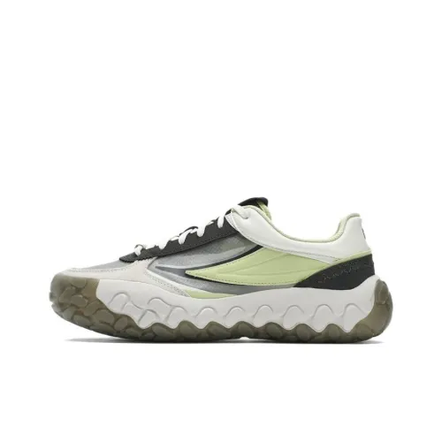 FILA Gara Running Shoes Men Low-Top Smoke Green Citrus Fruit Dew Green