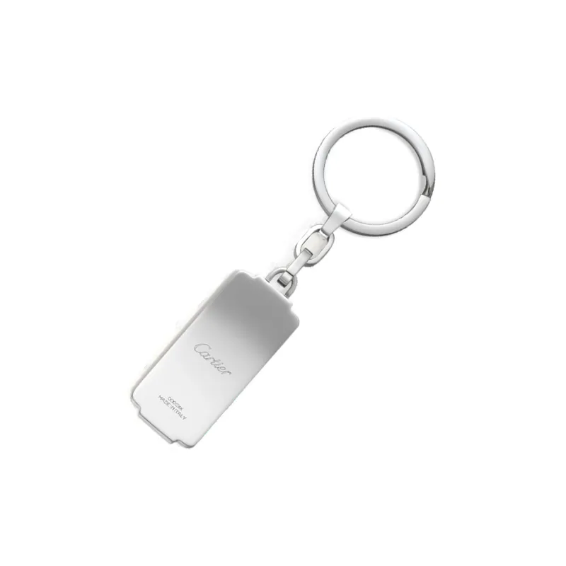 CARTIER Stainless Steel Keychains Unisex Silver-2