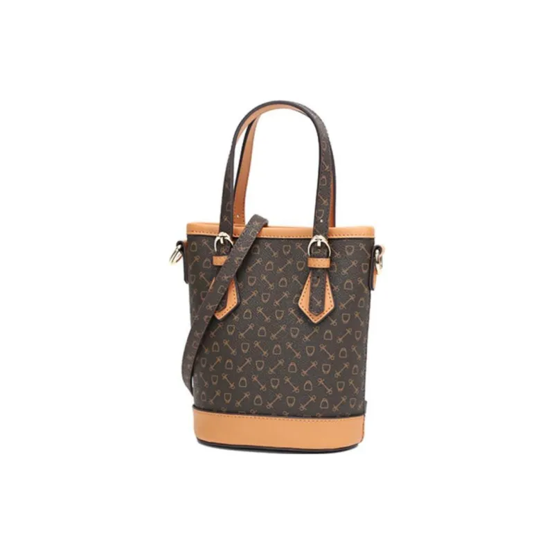 Why Artificial Leather Shoulder Bag, Crossbody Bag, Handbag Mini Women's Apricot/Coffee-10