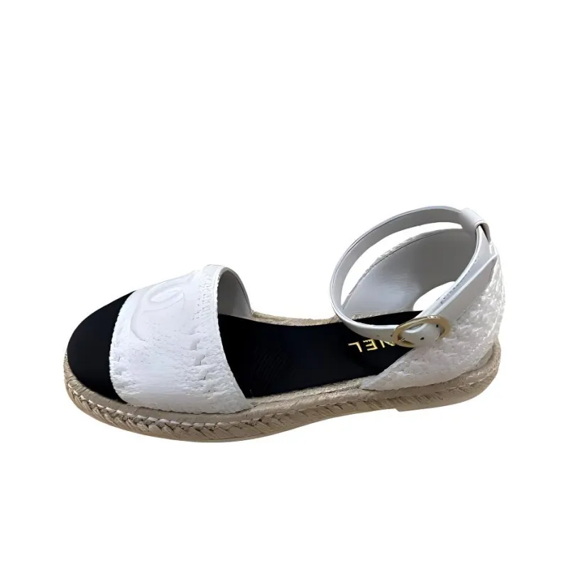 CHANEL Casual Single Shoes Women's White-0