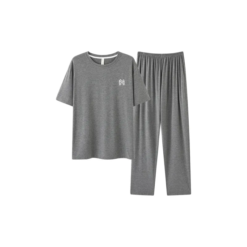 Mulong Family Pajama Set Men's Heather Gray-0