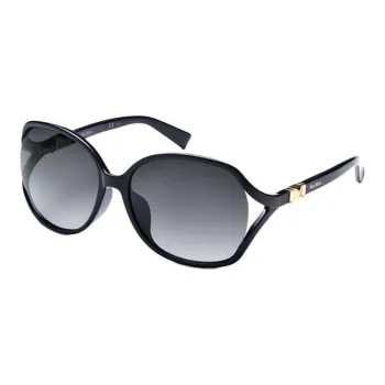 'S MAX MARA Irregular Shape Sunglasses Women's Black