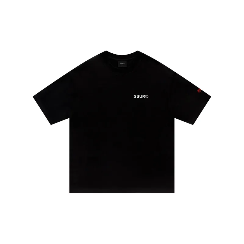 SSUR T Shirts Unisex Black-1
