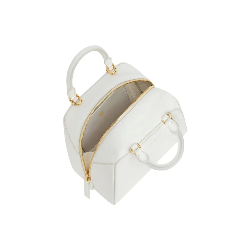 GIVENCHY Shiny Buffalo Leather Shoulder Bag Crossbody Bag Handbag Extra Mini Women's White-3