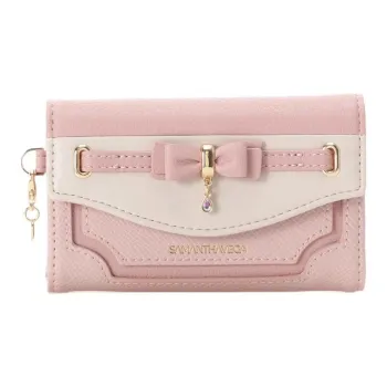 SAMANTHA THAVASA Synthetic Leather Key Pouch Women's Pink