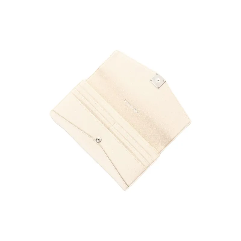 SAMANTHA THAVASA Synthetic Leather Wallet Women's Ecru & Light Gray-5