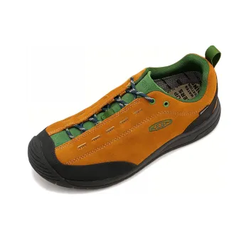 KEEN Jasper Slip Resistant Water Resistant Low Top Outdoor Shoes Men's Brown Green