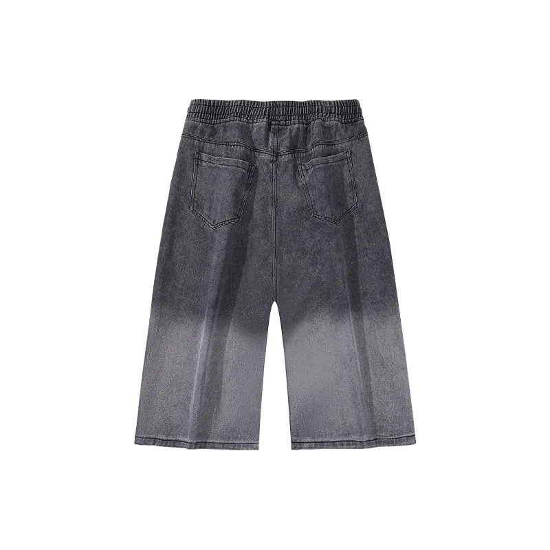 PAINT STAIN Denim Shorts Unisex-1