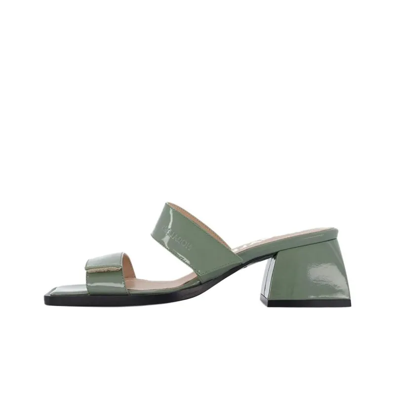 NODALETO Double strap Patent leather Sandals Women's-0