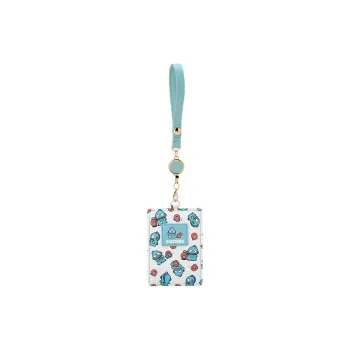 Sanrio PU Passport Wallet, Card Holder Unisex White Blue