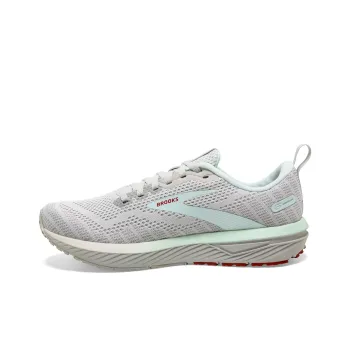 Brooks Revel 6 Anti-Slip And Wear-Resistant Breathable Low-Top Casual Running Shoes Women's Gray Blue