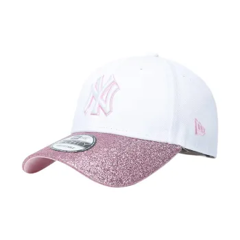 New Era Polyester, Cotton Viscose Baseball Caps Unisex Pink White
