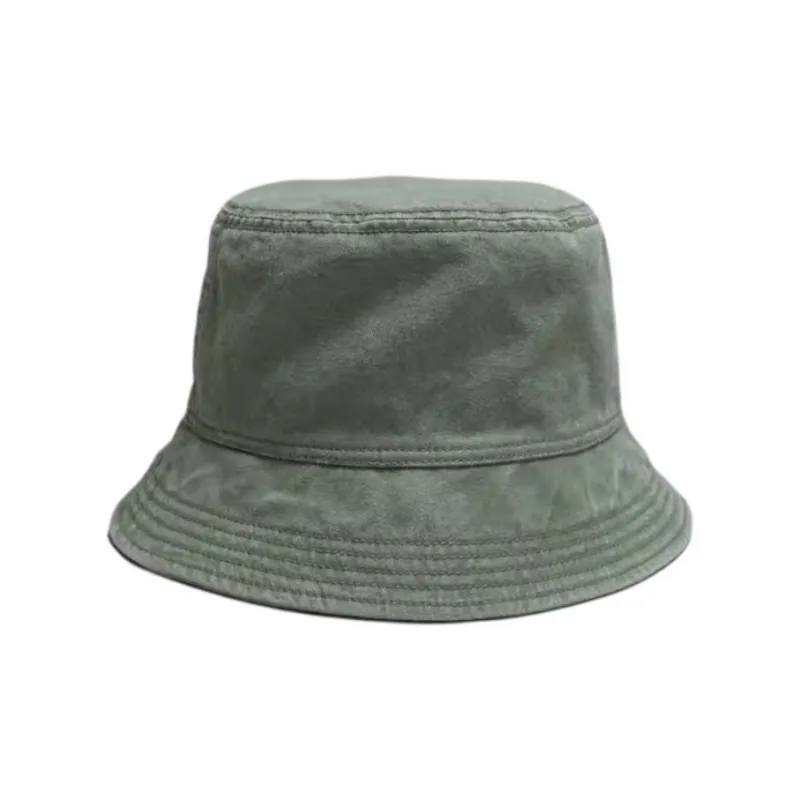 Other Stories Cotton Bucket Hats Unisex Khaki Green-0