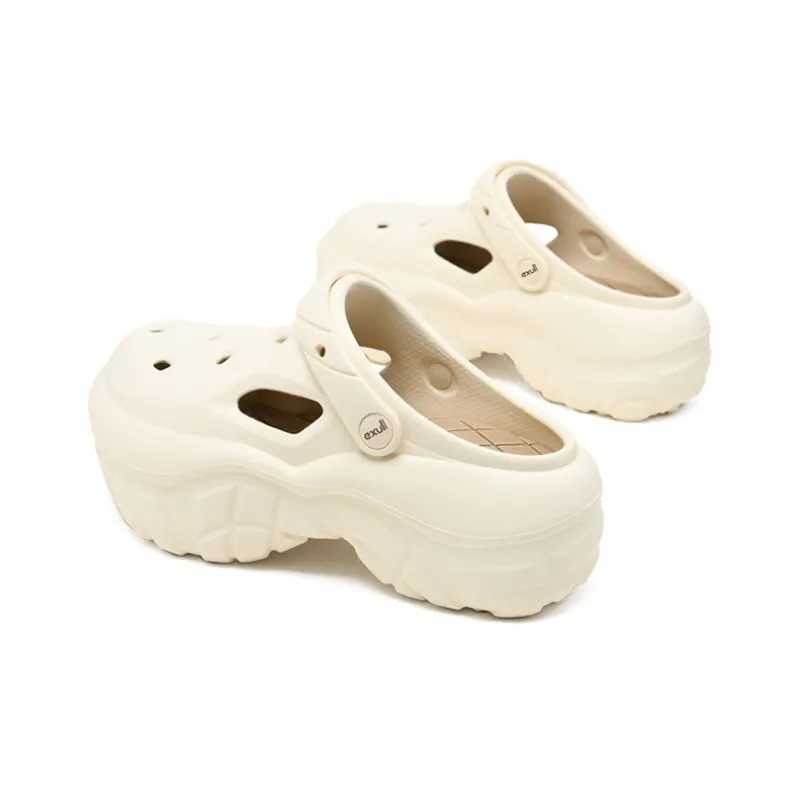 EXULL Q Clogs Women's Beige Yellow-4