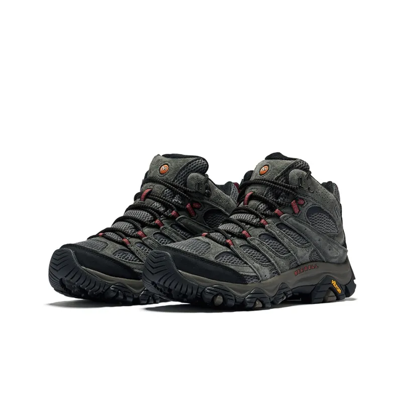 MERRELL MOAB 3 Cushioning, Slip Resistant, Moisture Wicking Mid Top Hiking Shoes Men's Dark Gray-1
