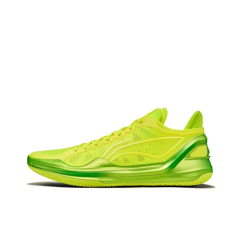 LiNing Blade 4V2 Cushioning Slip Resistant Support Lightweight Rebound Low Top Basketball Shoes Men's Yellow-0