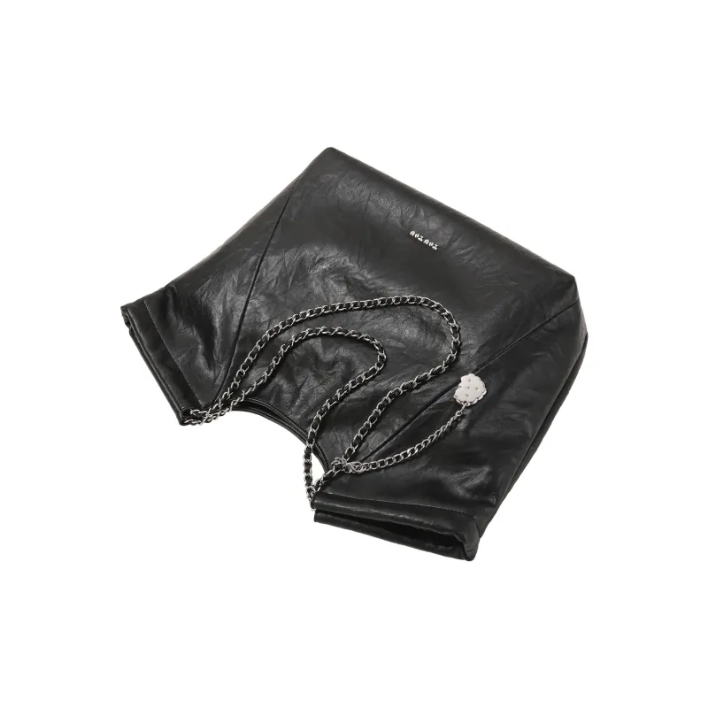 TOUTOU PU Shoulder Bag Tubas Women's Oreo Black-4