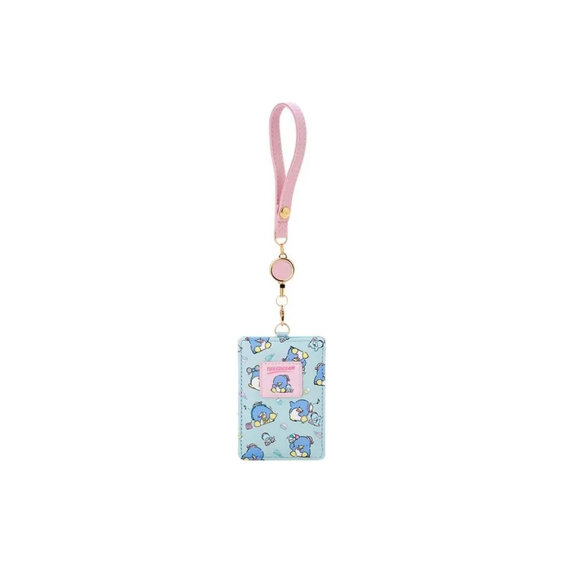 Sanrio PU Passport Wallet, Card Holder Unisex Pink Blue-0