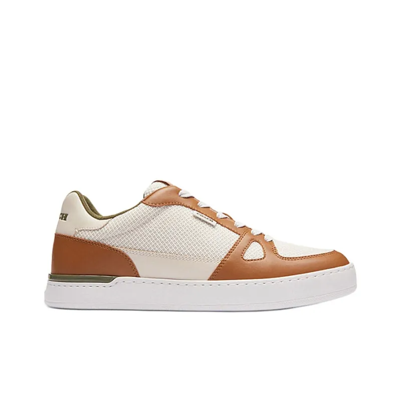 COACH Clip Low Top Skateboard Shoes Men's Brown-1