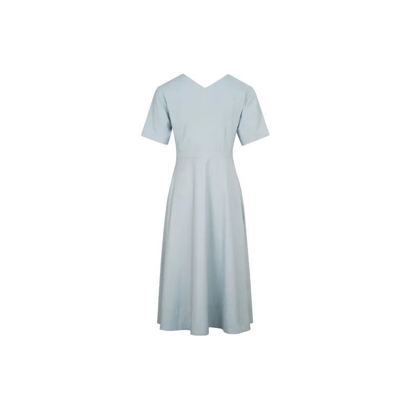 JESSYLINE Short Sleeved Dress Women's Gray Blue-1