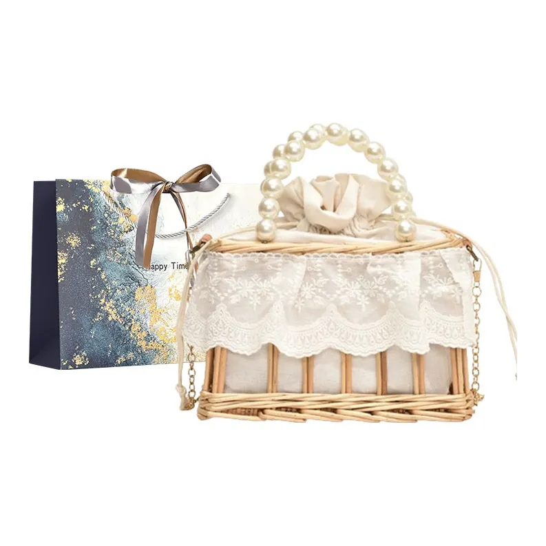 Iman's House Special Material Shoulder Bag Women's Round White/Square White/Square Multicolor-5