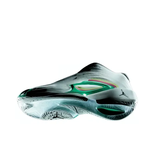 Jordan Luka 3 'Photo Finish' Cushioning Wear-Resistant Low-Top Basketball Shoes Men's White Green