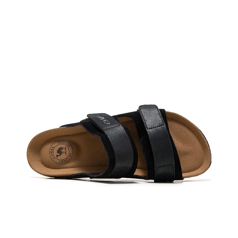 CAMEL Slide Slippers Men's Black-2