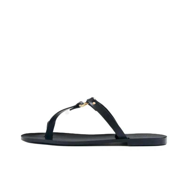 ALOHAS Flip Flops Women's Black-0