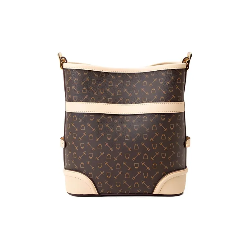 Why Artificial Leather Crossbody Bag, Shoulder Bag Small Size Women's Coffee/Apricot-5