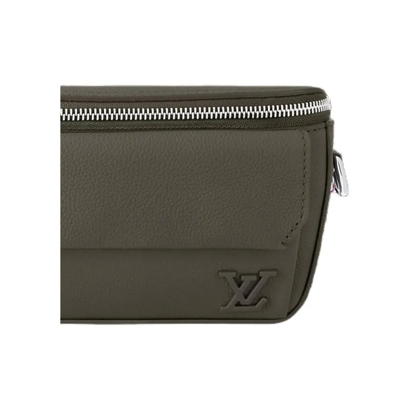 LOUIS VUITTON PILOT Grain Cow Leather Wallet Men's Khaki-3