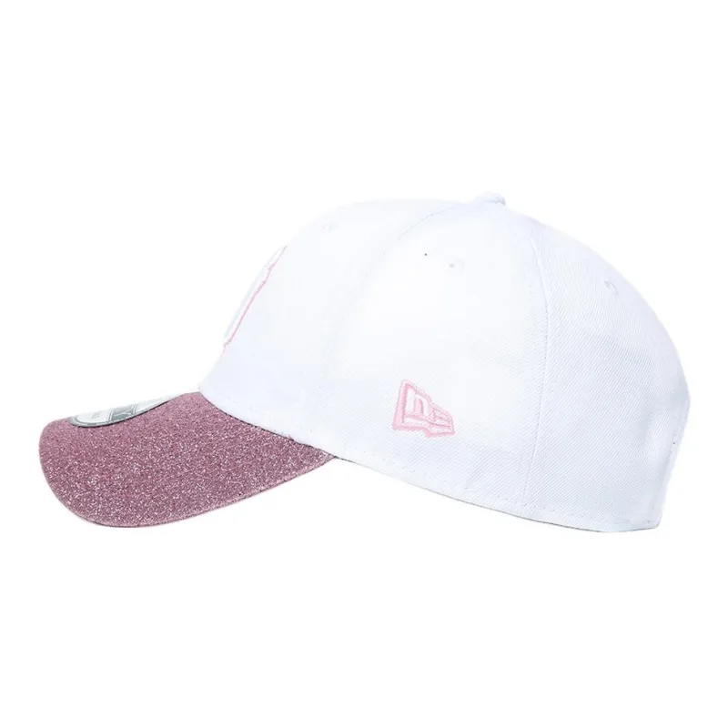 New Era Polyester, Cotton Viscose Baseball Caps Unisex Pink White-1