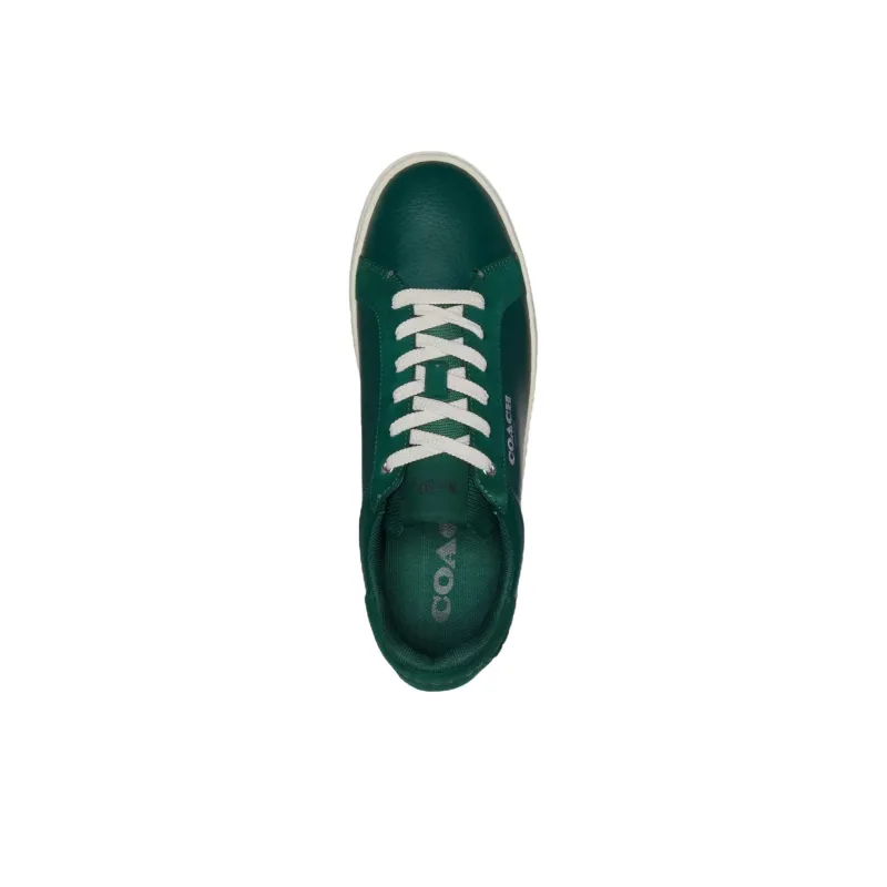 COACH Clip Low Top Skateboard Shoes Men's Dark Green-3