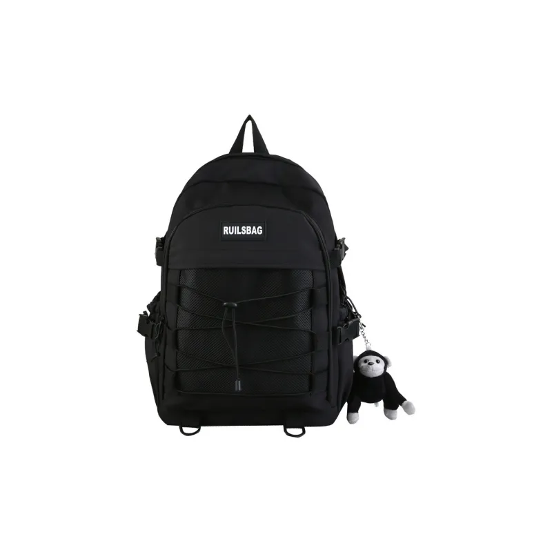 Huangmu Nylon Backpack Unisex Multicolor-0