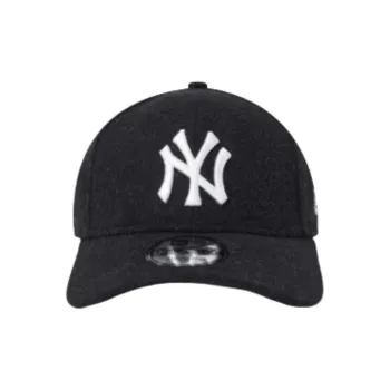 New Era Sheep Wool Viscose Fibers Cotton Polypropylene Polyester Baseball Caps Unisex Black