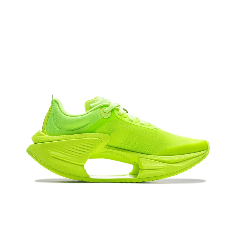 LiNing Shadow 3 ESSENTIAL Cushioning Support Rebound Low Top Running Shoes Women's Neon Green-1