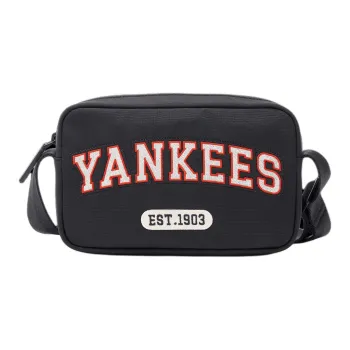 MLB New York Yankees Blended Material Camera Bag, Shoulder Bag, Crossbody Bag Medium Size Unisex Black