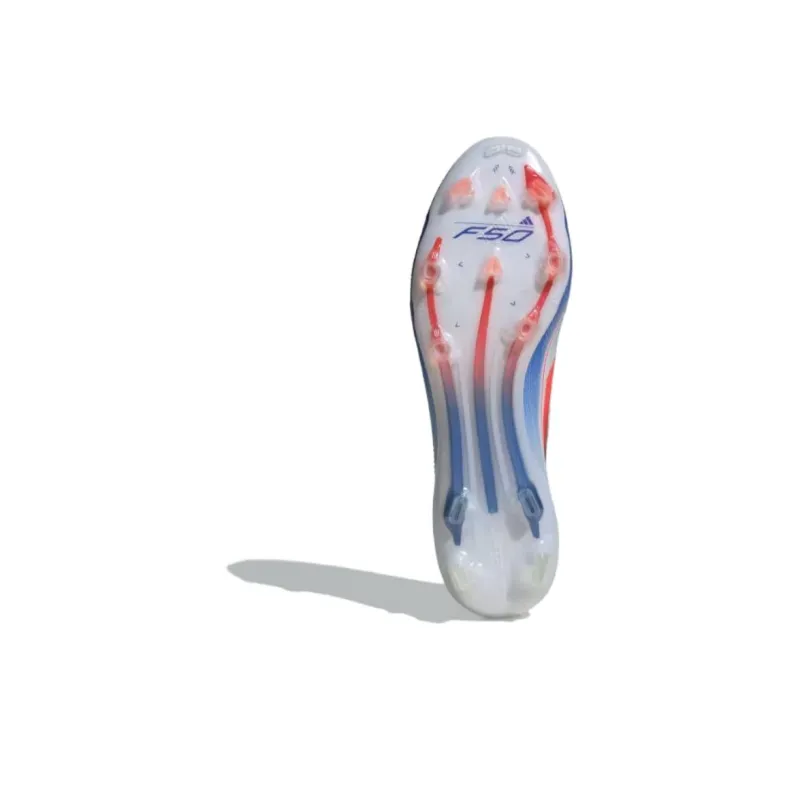 Adidas F50 Elite Laceless Fg Cloud White Solar Red Lucid Blue-4