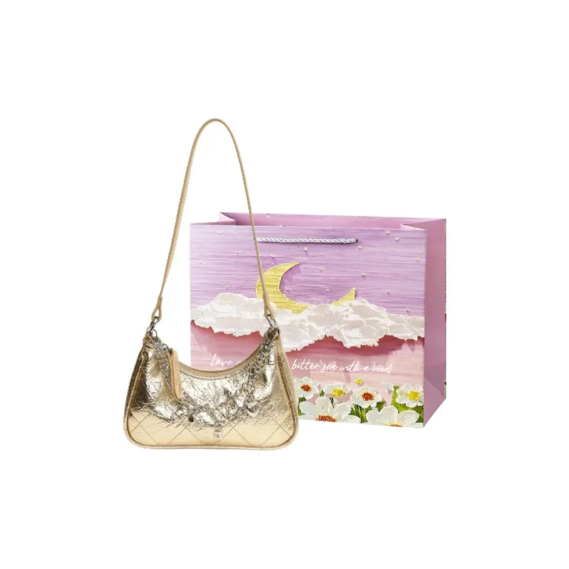 Bansusu PU Shoulder Bag Regular Women's Dazzling Color/Black/Gold/Silver-15