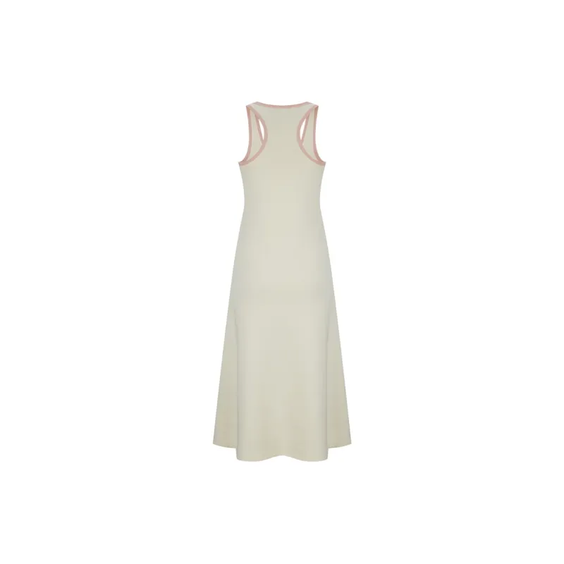 Girly Fancy Club Sleeveless Dress Women's Ecru-1