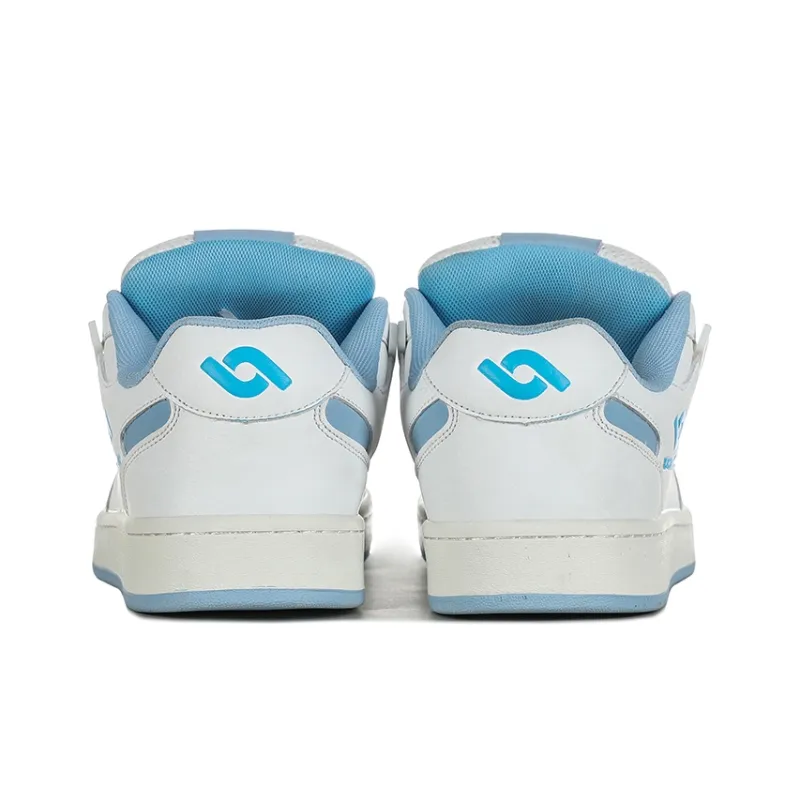HOMDOON Wear Resistant Low Top Skateboard Shoes Unisex Carolina Blue-4
