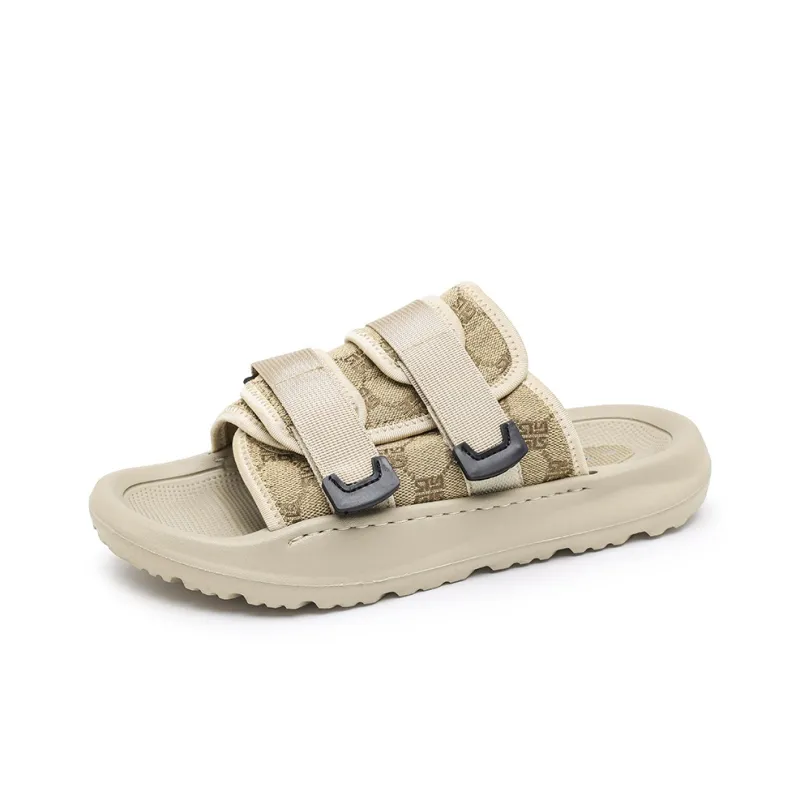 X-ZONE Stitching Slip-Resistant Abrasion-Resistant Slide Slippers Men's-1
