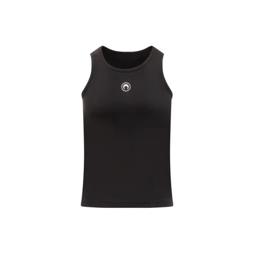 Marine Serre Tank Tops Unisex Black