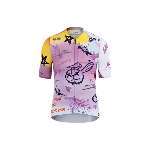 SANTIC Cycling Clothing Men Purple