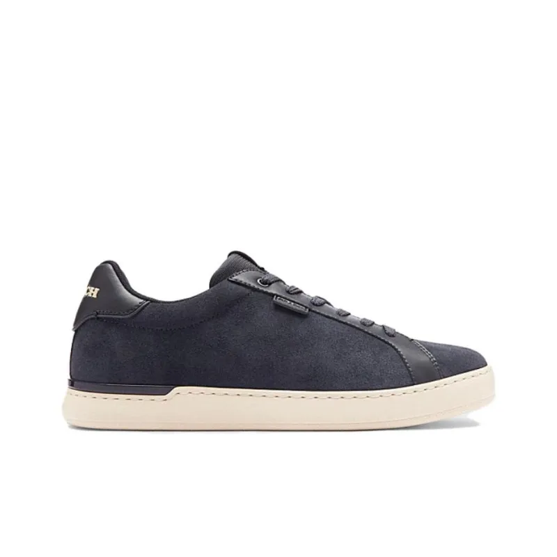 COACH Lowline Low Top Skateboard Shoes Men's Navy Blue-1