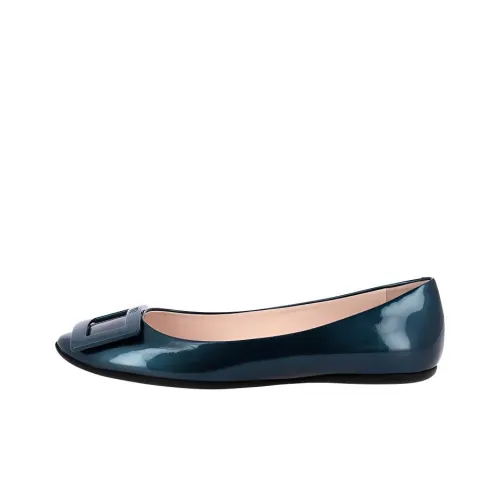 Roger Vivier Gommette Casual Single Shoes Women's Blue