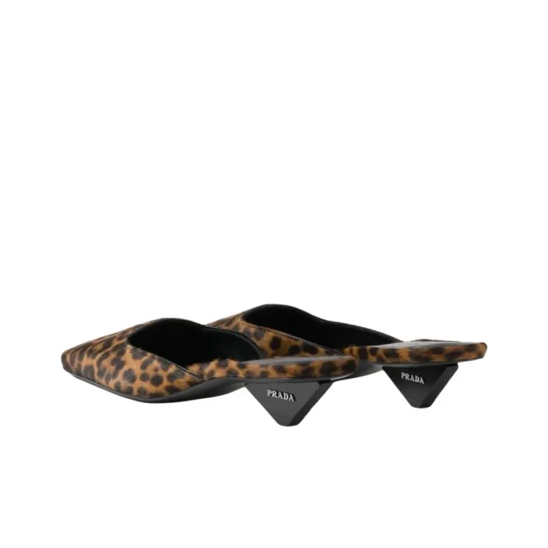 PRADA 35mm Leopard-print Mules-3
