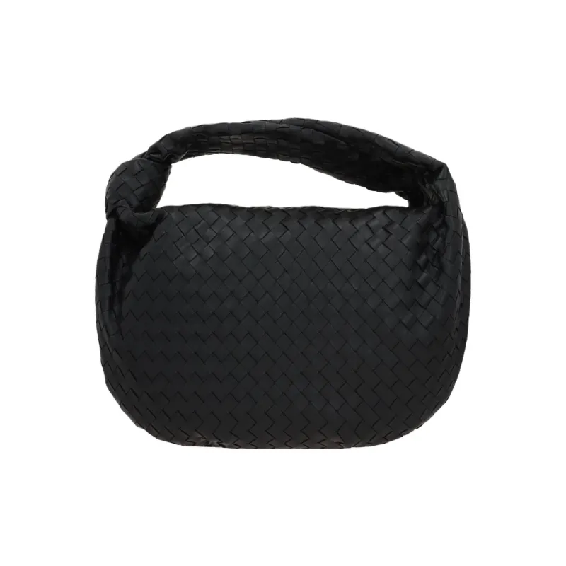 Bottega Veneta JODIEIntrecciato Soft Nappa Leather One Shoulder Handbags Medium Size Women's Black-0